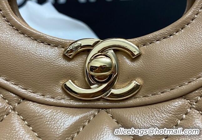 Top Design Chanel 31 Bag Shiny Lambskin Mini Shopping Bag AS4133 Brown 2024