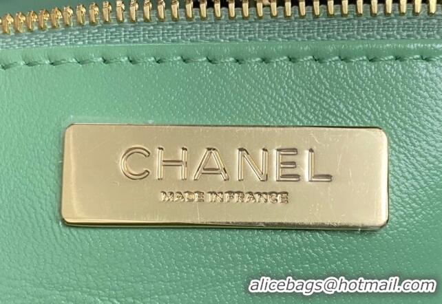 Trendy Design Chanel 31 Bag Shiny Lambskin Mini Shopping Bag AS4133 Light Green 2024