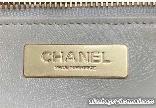 Big Discount Chanel 31 Bag Shiny Lambskin Mini Shopping Bag AS4133 White 2024