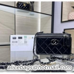 Luxury Classic Chanel Lambskin Clutch with Chain AP3905 All Black 2024