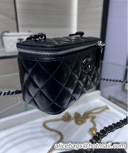 Luxury Classic Chanel Lambskin Clutch with Chain AP3905 All Black 2024