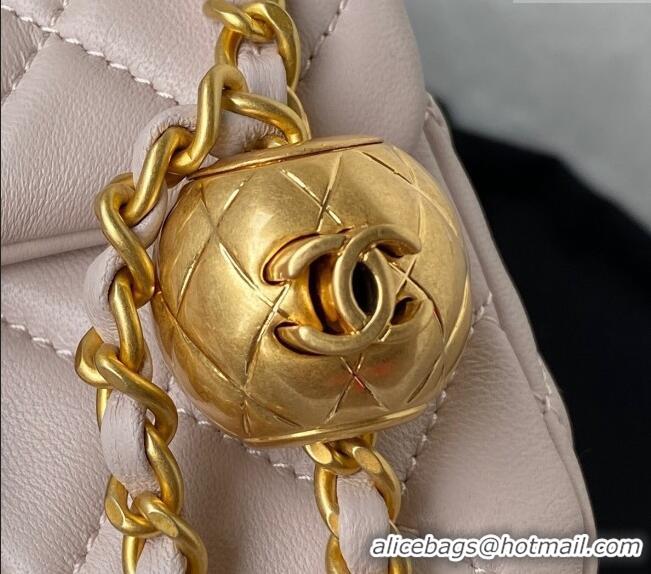 Market Sells Chanel Lambskin Mini Square Flap Bag with Gold-Tone Metal Ball AS1786 Light Pink 2024