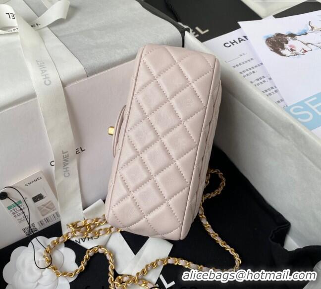 Market Sells Chanel Lambskin Mini Square Flap Bag with Gold-Tone Metal Ball AS1786 Light Pink 2024