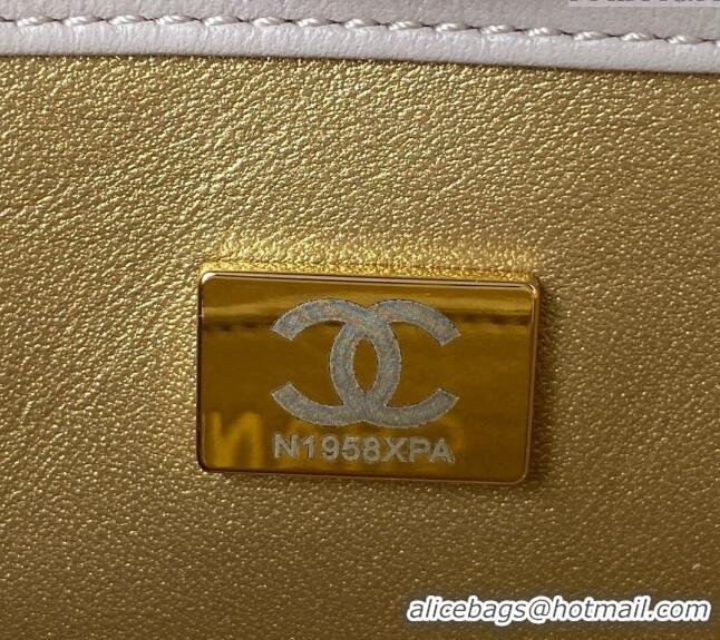 Market Sells Chanel Lambskin Mini Square Flap Bag with Gold-Tone Metal Ball AS1786 Light Pink 2024