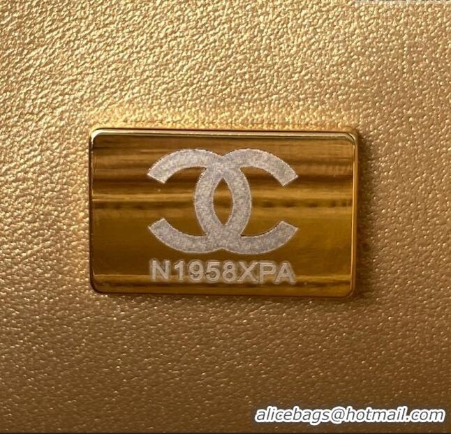 Top Quality Chanel Lambskin Mini Square Flap Bag with Gold-Tone Metal Ball AS1786 Pink 2024