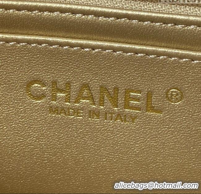 Buy Fashion Chanel Lambskin Small Flap Bag with Gold-Tone Metal Ball AS1787 Pale Pink 2024