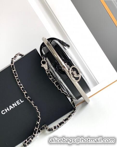 Hot Style Chanel Tellurion Silver Calfskin Small Evening Bag with Chain AS7119 2024