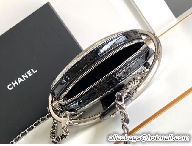 Hot Style Chanel Tellurion Silver Calfskin Small Evening Bag with Chain AS7119 2024