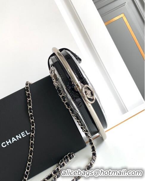 Market Sells Chanel Tellurion Silver Calfskin Large Evening Bag with Chain AS7118 2024