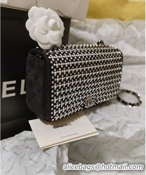 Market Sells Chanel Sequins & Pearls Mini Flap Evening bag AS4793 Black 2024