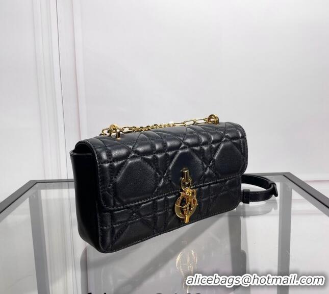 Best Price Dior Miss Daisy Mini Bag in Macrocannage Lambskin CD4090 Black 2024