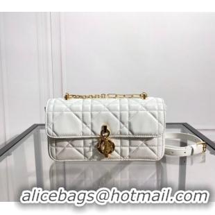 Classic Discount Dior Miss Daisy Mini Bag in Macrocannage Lambskin CD4090 White 2024