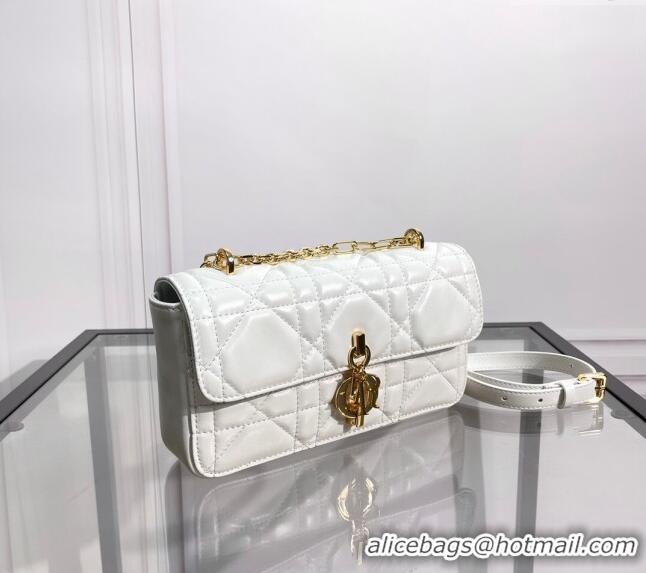 Classic Discount Dior Miss Daisy Mini Bag in Macrocannage Lambskin CD4090 White 2024