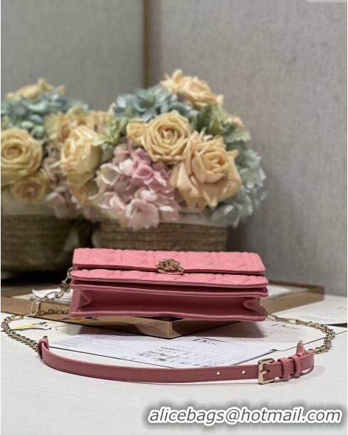 Most Popular Dior My Dior Top Handle Bag Latte Cannage Lambskin CD2831 Pink 2024