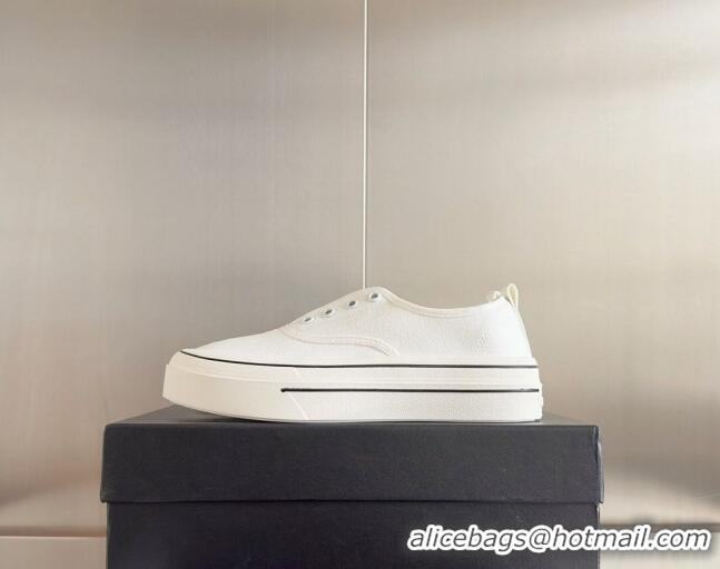 Grade Quality Chanel Canvas Platform Sneakers White 601106