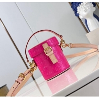 Grade Design Louis Vuitton Astor Mini Bag in Monogram Vernis Leather M24102 Neon Pink 2024 New LV Remix