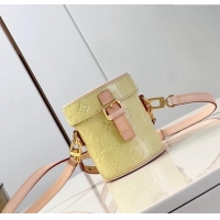 Inexpensive Louis Vuitton Astor Mini Bag in Monogram Vernis Leather M24099 Chic Pink/Yellow 2024 New LV Remix