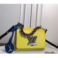 Good Quality Louis Vuitton Twist PM Bag in Epi Leather M52504 Yellow 2024