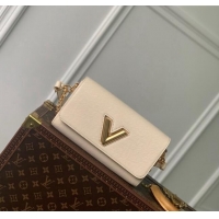 Good Taste Louis Vuitton Twist West Bag in Epi Leather M24550 Quartz White 2024