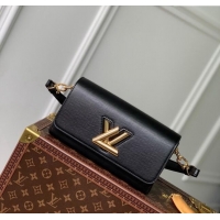 Top Grade Louis Vuitton Twist West Bag in Epi Leather M24549 Black 2024