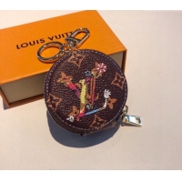 Top Design Louis Vuitton Round Coin Purse Wallet with Colored LV LV0402 2024