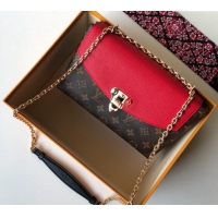 Good Looking Louis Vuitton Saint Placide Chain Shoulder Bag M43713 Red 2024