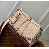 Buy Classic Louis Vuitton Hand It All PM Hobo Bag in Mahina calfskin M24114 Beige 2024