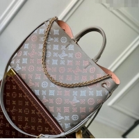 Good Looking Louis Vuitton Bella Tote Bag in Mahina Perforated Calfskin M23395 Grey 2024