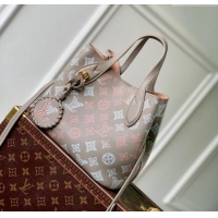 Low Cost Louis Vuitton Blossom PM Tote Bag in Mahina Perforated Calfskin M23758 Grey 2024