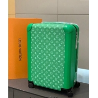 Traditional Discount Louis Vuitton Horizon Luggage Travel Bag 55cm in Monogram Canvas and Leather 0417 Green 2024