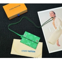 Market Sells Louis Vuitton Card Holder Necklace M83154 Green 2024