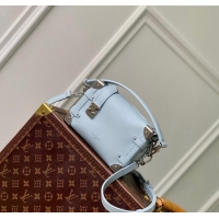 Unique Style Louis Vuitton Side Trunk PM Mini Bag in Grained Leather M25067 Olympe Blue 2024