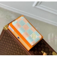 Promotional Louis Vuitton Zippy Vertical Wallet in Damier Heritage Canvas N40675 White 2024