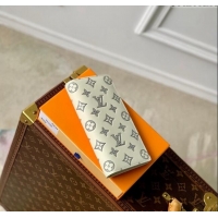 Promotional Louis Vuitton Brazza Wallet in Monogram Shadow Calfskin M61697 White 2024