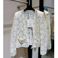 New Style Chanel Knit Cardigan CH8801 White 2024