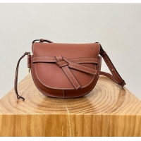 Luxurious Loewe Small Gate Dual Bag in Soft Calfskin L0301 Brown 2024 Top