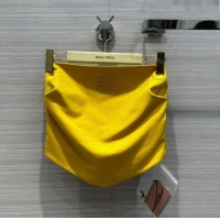 Best Price Miu Miu Vest M053110 Yellow 2024