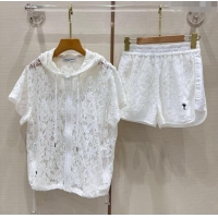 Market Sells Dior Lace Top and Shorts D053114 White 2024