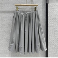 Noble Discount Prada Skirt P053124 Grey 2024