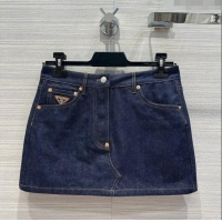 Buy Discount Prada Denim Skirt P053128 Blue 2024