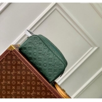 Famous Brand Louis Vuitton Dopp Kit Clutch in Forest Green Taurillon Monogram Leather M24442 2024