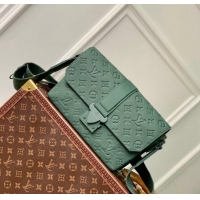 Pretty Style Louis Vuitton S-Cape Messenger Bag in Forest Green Taurillon Monogram Leather M24439 2024