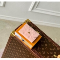 Cheapest Louis Vuitton Rosalie Coin Purse Wallet in Monogram Empreinte Leather M81520 Opale Pink 2024