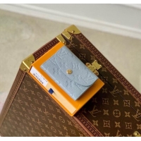 Best Price Louis Vuitton Rosalie Coin Purse Wallet in Monogram Empreinte Leather M81520 Olympe Blue 2024