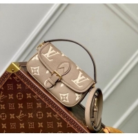 Top Grade Louis Vuitton Nano Diane Mini bag in Monogram Empreinte Leather M83300 Tourterelle Beige/Cream White 2024