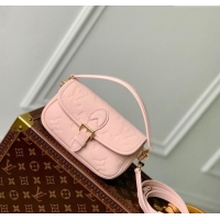 Good Product Louis Vuitton Nano Diane Mini bag in Monogram Empreinte Leather M83566 Opale Pink 2024