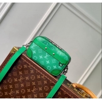 Well Crafted Louis Vuitton Alpha Messenger bag in Leather and Monogram Canvas M31014 Cactus Green 2024