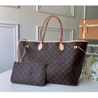 Pretty Style Louis Vuitton Classic Neverfull GM Tote Bag M41180 Monogram Canvas/Red 2024