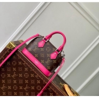 Good Looking Louis Vuitton Nano Alma Bag in Monogram Macassar Canvas M82717 Pink 2024