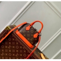 Well Crafted Louis Vuitton Nano Alma Bag in Monogram Macassar Canvas M82717 Orange 2024